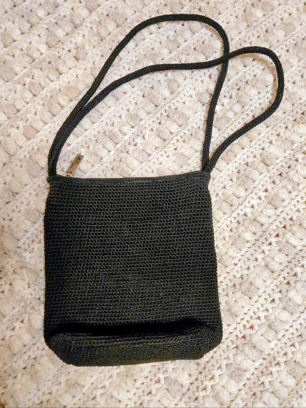 The Sak Black Crochet Crossbody Bag